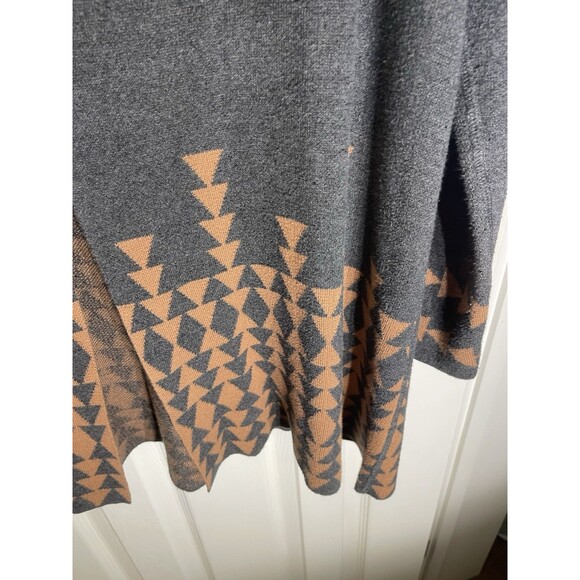 Indigenous Organic Aztec Cardigan Boho Vintage Cotton Shrug Hippie Medium - Picture 6 of 12